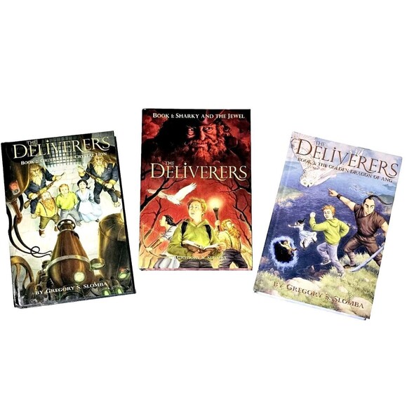 The Deliverers Sharky and the Jewel Series HC Books 1 2 & 3 AUTHOR SIGNED SLOMBA - Picture 11 of 13